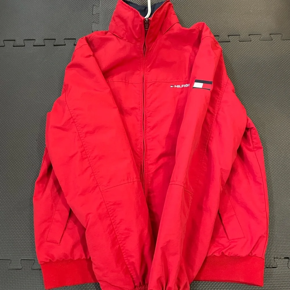 Tommy Hilfiger light winter jacket red in color - Picture 2 of 7